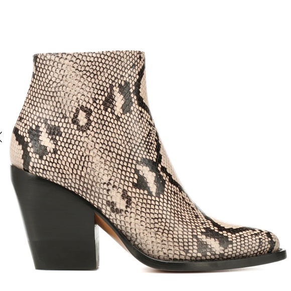 CHLOÉ Rylee embossed leather boots - Picture 3 of 4